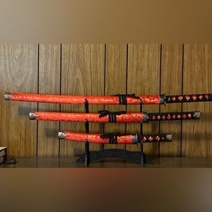 Brand new 3 set Japanese katana sword